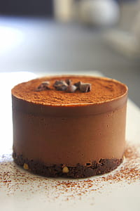 Food Photography of a Baked Cake on White Ceramic Palte thumbnail
