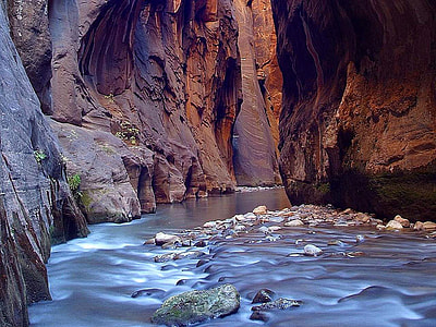 River in the Canyon at Zion National Park, Utah thumbnail