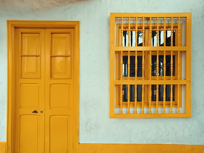 brown wooden door closed thumbnail
