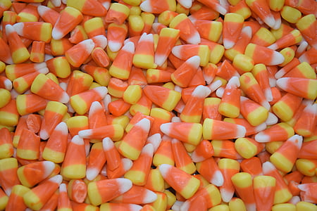 bunch of yellow-and-orange candy corns thumbnail