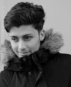man wearing black parka jacket thumbnail