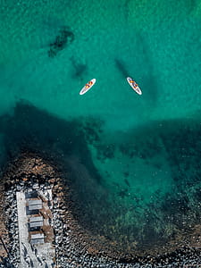 Aerial Photography of Two Surfboards thumbnail