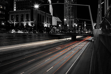 timelapse photography of empty road thumbnail