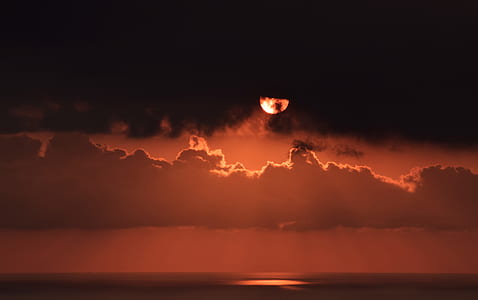 sun covered by black clouds thumbnail