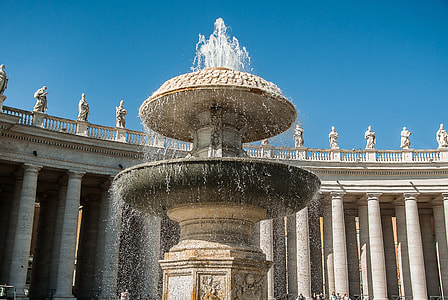 white concrete water fountain thumbnail
