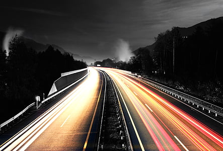 time lapse photo of road with vehicles thumbnail