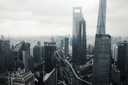 aerial photography of buildings thumbnail