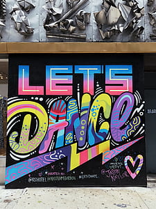 Lets Dance board on white floor thumbnail