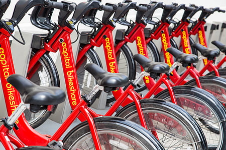 parked Capital Bikeshare bicycles thumbnail