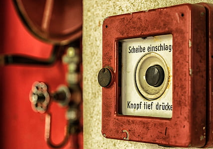 square brown and white alarm device thumbnail