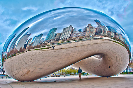 cloud, gate, bean, chicago, skyline, monument thumbnail