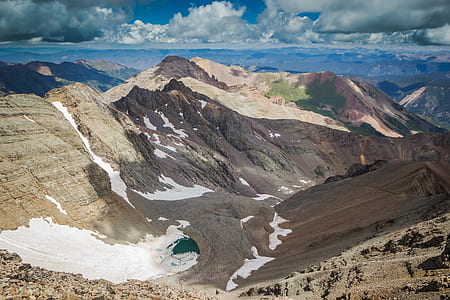 brown mountain under blue sky at daytime thumbnail
