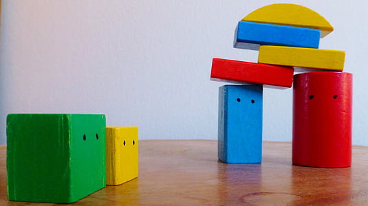 piled assorted-color block toys thumbnail