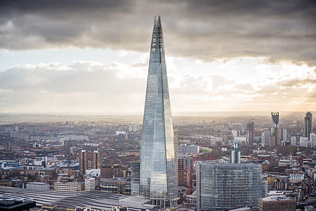 Aerial Photography of State of the Art Architectural High-rise Building thumbnail