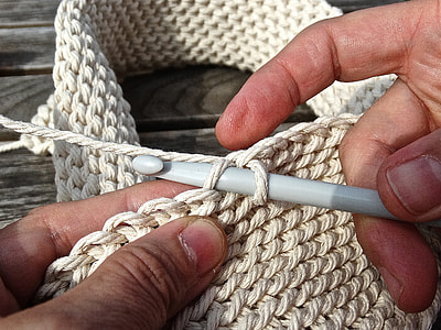 photo of a person doing crochet thumbnail