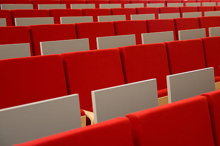 empty red and gray seats thumbnail