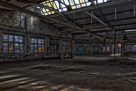 photography of gray and white building interior thumbnail