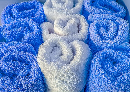 white and blue towel lot thumbnail