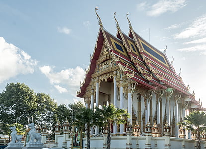 red and multicolored temple low-angle photo thumbnail