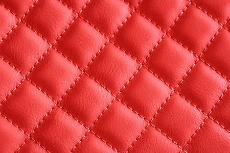 quilted red leather textile thumbnail
