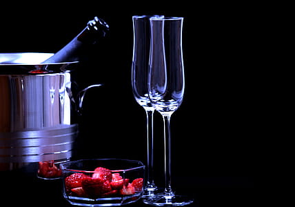 Close-up of Beer in Glass Against Black Background thumbnail
