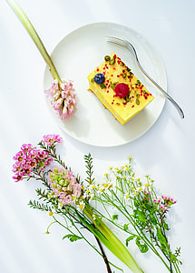 baked pastry in the plate with fork thumbnail
