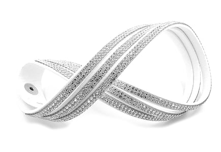 white and gray leather strap thumbnail