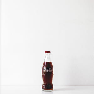 Coca-Cola glass bottle with white background thumbnail