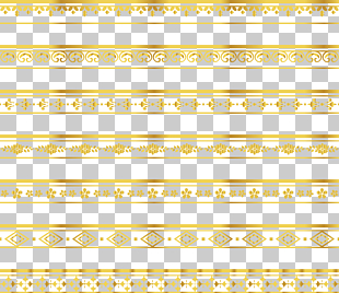 Yellow Angle Pattern, Delicate gold lace border, gold curtain print illustration PNG clipart