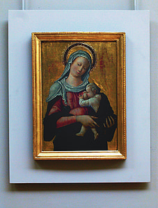 Mother Mary and baby Jesus painting thumbnail