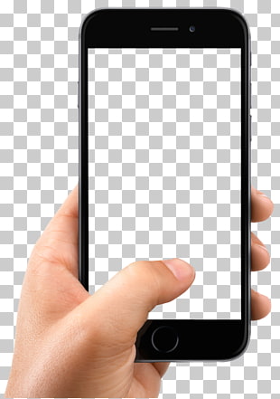 IPhone X Smartphone, Hand Holding Smartphone, person holding space gray iPhone 6 with white screen PNG clipart