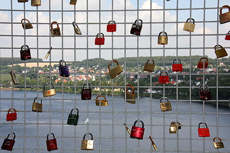 padlocks on screen fence thumbnail