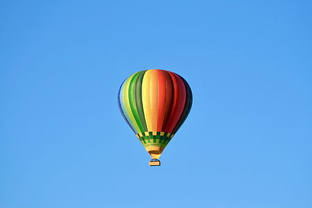 flying, hot air balloon, flight, balloon, rainbow balloon, air thumbnail