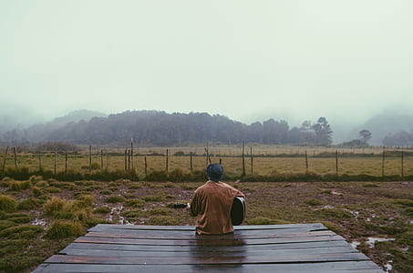 wood, road, dawn, landscape thumbnail