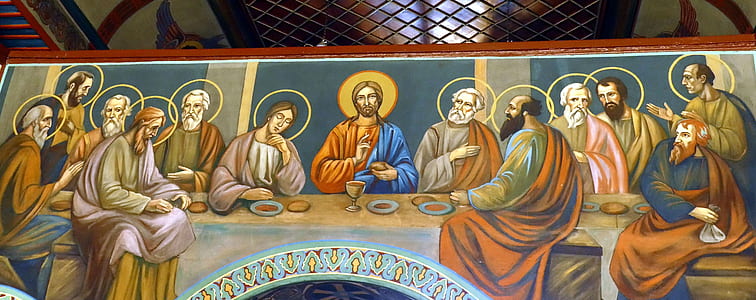closeup photography of The Last Supper painting thumbnail