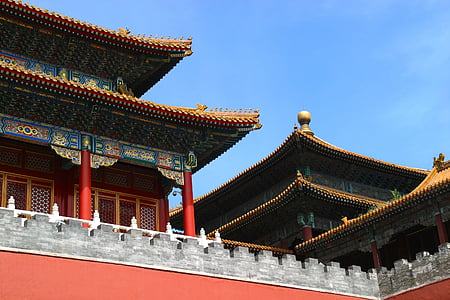 green and brown temple under blue sky thumbnail