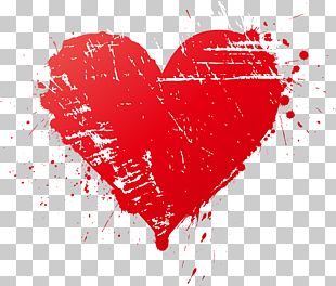 Heart Computer file, Romantic Valentine's Day heart graffiti, red heart illustration PNG clipart