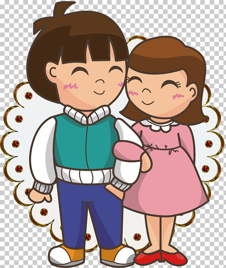 Love Valentine S Day Stroke Cartoon Couple Png Clipart Free Cliparts Uihere