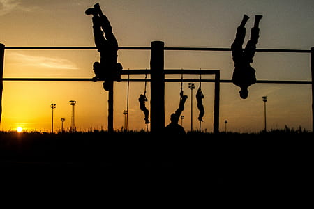 silhouette of person's near rebar frame thumbnail