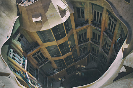 This shot was taken from the roof of Casa Mila, Antoni Gaudí’s masterpiece in Barcelona, Spain thumbnail