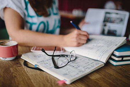 Young woman working in a cafe thumbnail