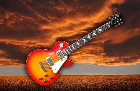 red electric guitar thumbnail