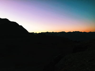 silhouette photo of mountain thumbnail