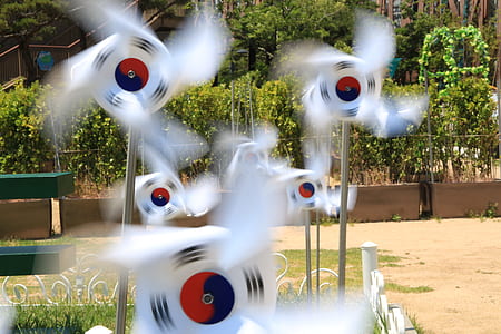 South Korea flag pinwheels thumbnail