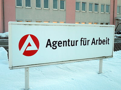 Agentur fur Arbeit signage near building during winter thumbnail