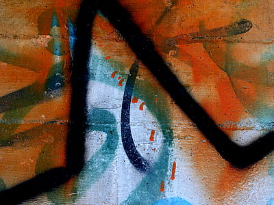 orange, black, and white wall painting thumbnail