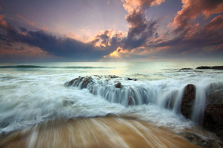 Ocean Landscape with water time-lapse thumbnail