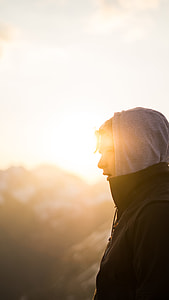selective focus photography of side-view man during golden hour thumbnail