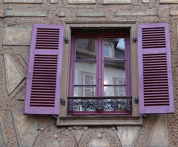 purple wooden window open thumbnail
