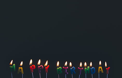 Happy Birthday lighted candles thumbnail